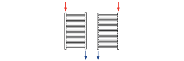 EUROTERM MELTEM - connection Double-sided from the top down